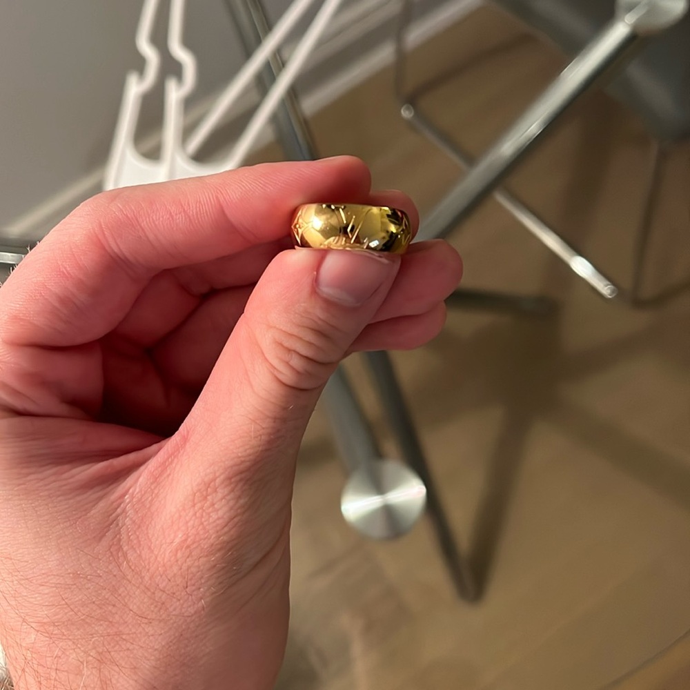 Gold plated LV ring
